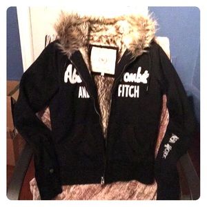 XL Abercrombie & Fitch Authentic Fur Jacket